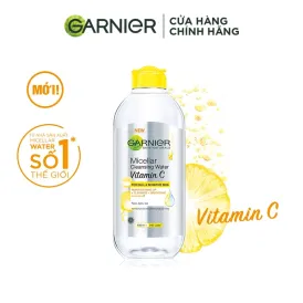 Nước làm sạch và tẩy trang dưỡng sáng da Garnier Micellar Water Vitamin C 400ml